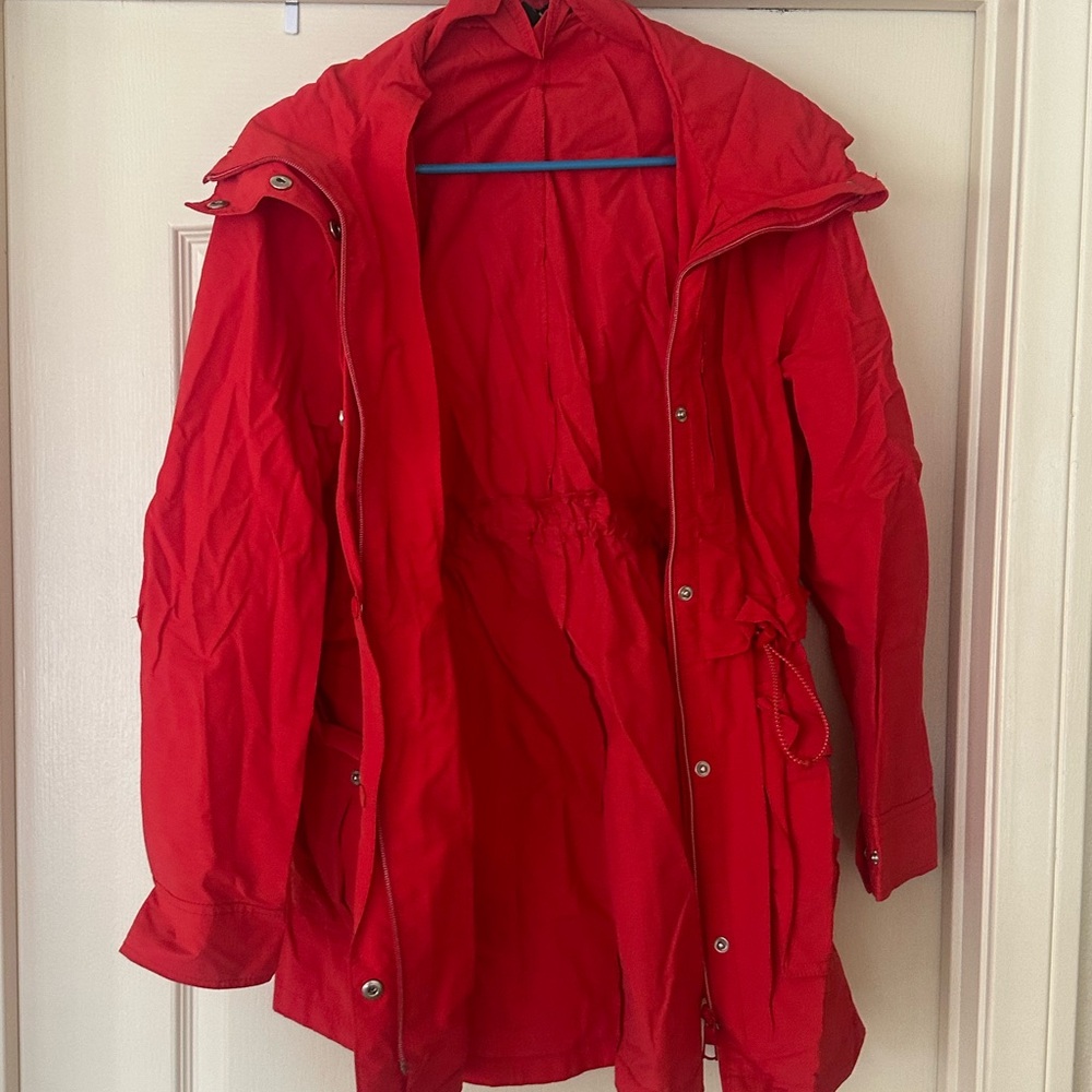 J. Crew Vibrant Red Utility Jacket